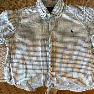 Ralph Lauren, button-down shirt.
